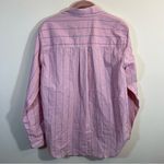 Universal Threads ✨ Universal Thread Women’s Pink Striped Button Down Shirt Relaxed Fit Small Photo 7