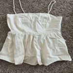 Forever 21 linen beige top braided straps Photo 0
