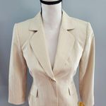 Tahari  Arthur S. Levine Elizabeth Striped Havana Nights Blazer Jacket 0 Photo 2