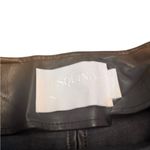 La Esquina Genuine Leather High Waist Flare Pants Sculpted Waistband Women’s SM Black Size 26 Photo 3