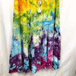 Sonoma  Plus Size 2X Dress Handmade Tie Dye Eyelet Midi Tiered Festival Pride 932 Photo 3