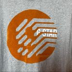 G-Star  T-Shirt "Raw Denim" Velvet Logo Crew Neck Heather Gray Medium Photo 1