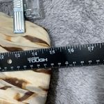 Donna Morgan Strapless Brown Ivory Animal Print Silk Dress Size 4 NWT Photo 6