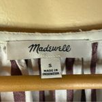 Madewell  Womens Stanza Stripe Ruffle Hem Top Size Small Office Career Wear‎ Photo 1