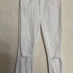 Mother superior denim the hustler ankle fray White Distressed Jeans size 26 Photo 0