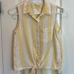 BeachLunchLounge striped button down sleeveless shirt • Size XS Photo 0