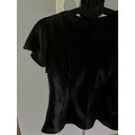 MSK Women's‎ Black Polyester V Neck Rhinestone Short Sleeve Dress Blouse Size L Size L Photo 7
