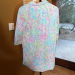 Lauren Ralph Lauren Sleep Shirt Pink Pastel Paisley Long Sleeve Size Small Photo 6