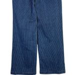 J.Crew  Slim Wide Leg Cropped Sailor Nautical Stripe Denim Jean 26 Blue White Photo 5