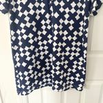 Tuckernuck Persifor Navy Blue White Diamond Geo Winpenny Shirt Dress Large Photo 5
