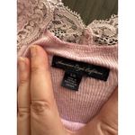 American Eagle VTG  Women Lace Trim Y2K Cami Size L Purple Elena Gilbert Preppy Photo 3