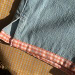 Christopher & Banks Vintage  Orange Gingham Trim Jean Shorts Size 4 Photo 1