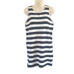 Urban Heritage Women's Sleeveless Striped Sundress - Size Large Black White Photo 2