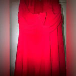 SL Fashion women’s red halter formal dress‎ size 10 vintage flowing casual Photo 3