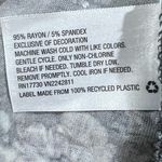 Knox Rose Long bell sleeve dark gray floral oversized peasant top size small Photo 3