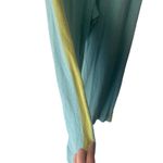 St. John Sport By Marie Gray‎ Size 8 Santana Knit Blue Green Wide Leg Pants Photo 4