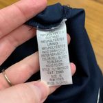 YA Los Angeles Dress Womens Size Medium Navy Sleeveless Fit & Flare White Trim Photo 5