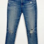 AG Adriano Goldschmied Prima Cigarette Crop Denim Jeans Distressed Size 24 Photo 0