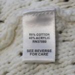 Cato ‎ $48 Medium Cream Open Knit Single Button Long Line Tunic Cardigan Sweater Photo 5