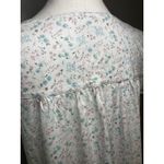 Eileen West Nightgown Floral Ballet Sleeveless Babydoll Lace Trim Cotton Medium Photo 7