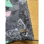 Elle Butterfly Print Scrub Top Size XL Pockets Stretch Nursing Classic Colorful Photo 8