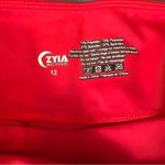 Zyia  Red Royalty Stripe Light N Tight High Rise Legging Size 12 New With Tag Photo 2