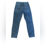 ZARA 7 for all mankind Women's Skinny Jeans‎ Blue Yellow Stripe Size 8 High Waist Photo 9