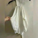 Dina Be Dina‎ be white bodysuit halter top made in USA. XL. NWT Photo 3
