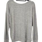 SheIn Gray Sweatshirt Pullover Gray Top with Open Back Size Large Gray Pullover Photo 0