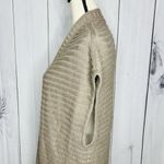 Chico's  Taupe and Silver Sleeveless Long Sweater Vest Size 1 Medium Photo 5