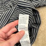 Madewell  Texture & Thread Blue White Stripe Puff Shortsleeve Shirt Women XS Photo 7