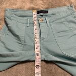 Juicy Couture size 27âLight greenishâlightâturquoiseâcroppedâstretchâjeansâEUC Photo 10