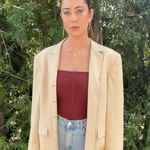 ZARA Liz Claiborne vintage 80s oversized tan blazer Photo 0