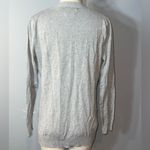Grace Elements  gray v-neck cardigan sweater womans size large Photo 2