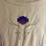 Harley Davidson  Purple Glitter Flame Top Long Sleeve XL Photo 2