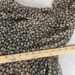 Dress Forum  Dress Small Black Cream Floral Baby Doll Ruffle Peasant Boho Hippie Photo 7