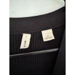 Anthropologie Moth Anna Ribbed Button Front Side Tie Cardigan Sweater Black XS Photo 6