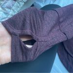 Athleta  Burgundy Draped Cowl Neck Activewear Athleisure Hoodie Jacket Small Photo 6