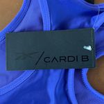 Reebok x Cardi B NWT One Shoulder Crop Tank Top Ultima Purple Large Racerback Photo 5