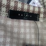 Saints 21 Taupe White Houndstooth Pleated Mini Skirt NWT Size undefined Photo 4