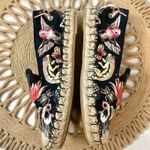 Valentino Garavani Butterfly-Embroidered Fabric Espadrilles in Black/Multi EU 36 Photo 4
