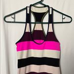 Lululemon Cool Racerback Pow Stripe Raspberry Glo Light / Inkwell Size XS Photo 3