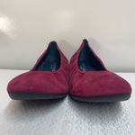 Sabrinas Burgundy Suede Ballet Flats Size 39 Red Photo 3