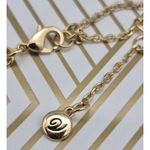 Versona  Gold Tone Long Link Chain Round Two Tone Pendant Necklace 34" Photo 6