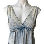 Entro  Acid Washed Sleeveless Tiered Babydoll Denim Dress Photo 9
