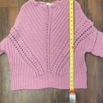 Current Air  Textured Knit Sweater in Dusty Pink Photo 6