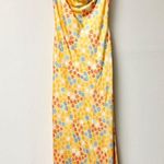 NWT SABO Danelli Off Shoulder Open Back Maxi Dress Azalea Tropical Womens Size S Yellow Photo 0
