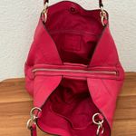 Coach  F57545 Lexy Rasberry Red Pinkish Red Pebbled Leather Shoulder Bag Photo 7