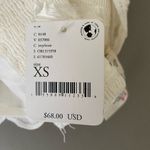 Free People sz XS white lace halter crop top NWT MSRP $69 Photo 4