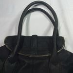 Botkier  Black‎ Leather Gold Hardware Zipper Accent Satchel Bag Photo 14